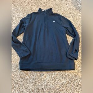 Vineyard Vines Kids Navy Quarter-Zip Sweater